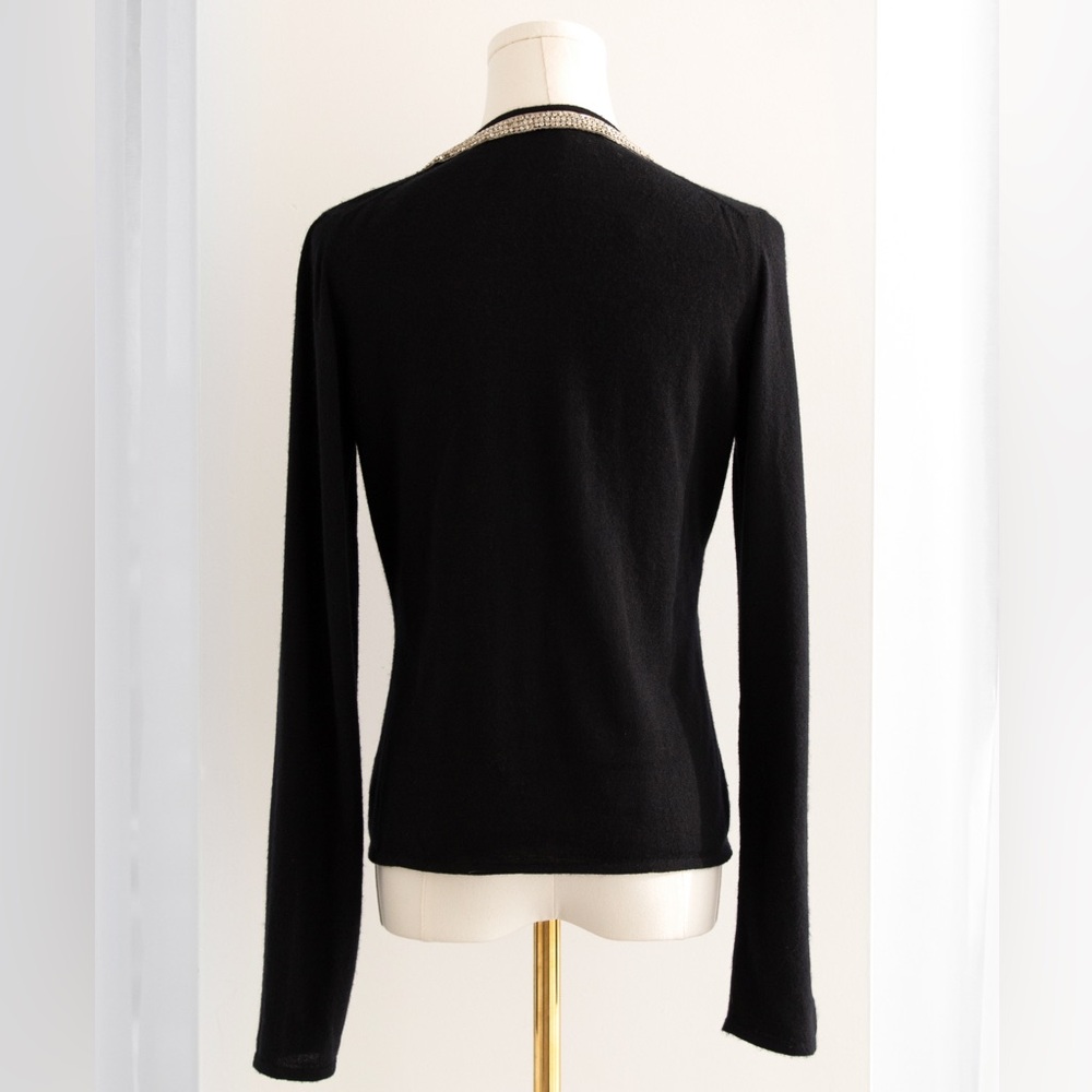 RARE Chanel Vintage F/W 2003 Comete Swarovski Embellished Necklace 03A Sweater - Picture 11 of 13